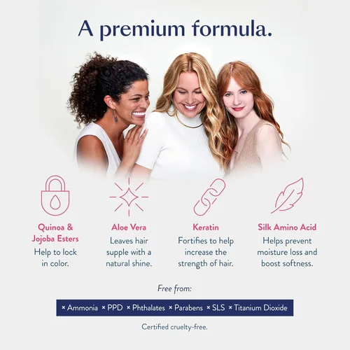 Vista 8 de eSalon Kit de colorista personal de color marrón medio beige frío con polvo de retoque de raíces de color castaño medio para ocultar y cubrir la raíz
