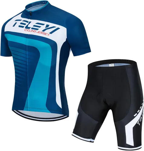 Vista 21 de Ciclismo Jerseys Sets Manga Corta Bicicleta Ropa Trajes Bicicletas Top Hombres MTB Jersey Transpirable Verano Verde Negro 1