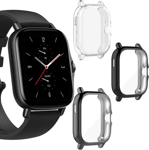 Vista 6 de Youkei - Funda compatible con Amazfit GTS 3, funda protectora completa de TPU para reloj inteligente Amazfit GTS 2/GTS 3