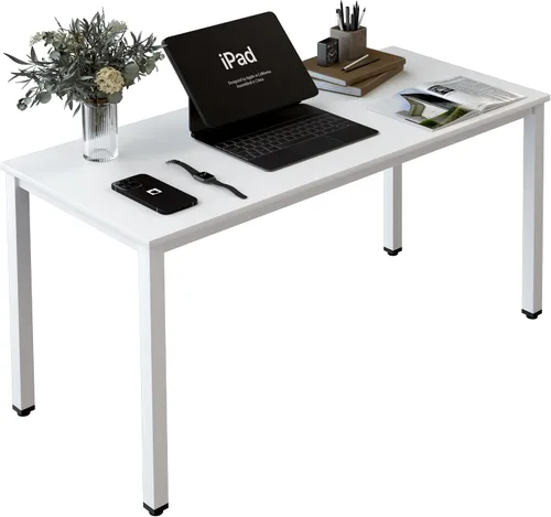 Vista 14 de Escritorio para computadora para espacio pequeño, moderno y simple, escritorio para computadora portátil, escritorio de estudio para oficina en Negro