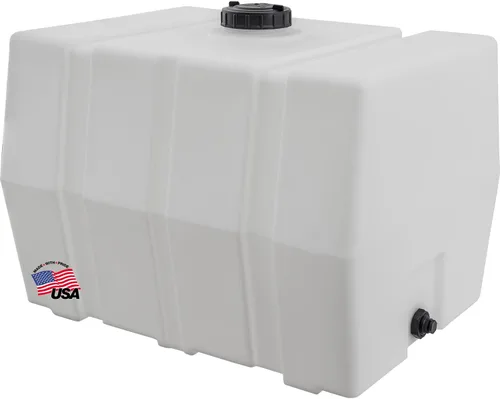 Vista 10 de Depósito horizontal cuadrado de polietileno. 30 Gallon Poly Reservoir Tank Adds Easy Level Visibility, Rustproof Storage, And Secure Tie-Down