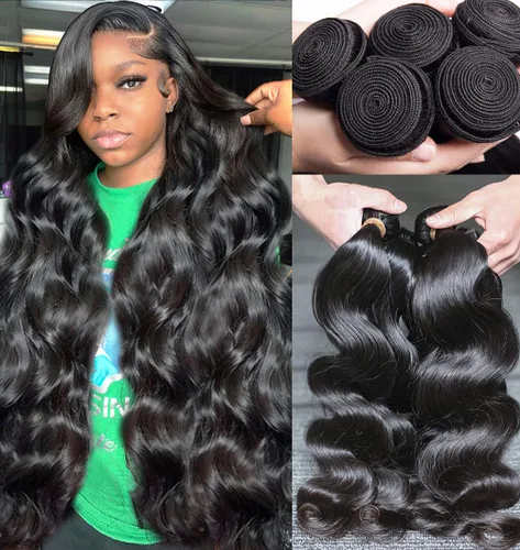 Vista 21 de Paquetes de Cabello Humano de Ondas Profundas （12 14 16 ）12A 100% Sin Procesar Cabello Humano Virgen Brasileño Profundo Rizado Tejido de Cabello
