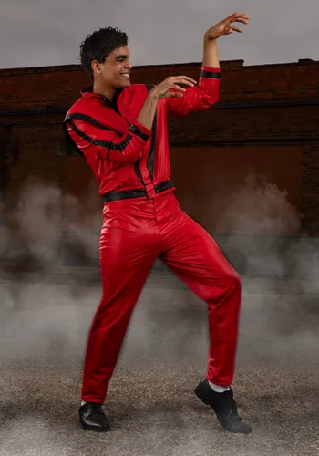 Vista 3 de Disfraz de Michael Jackson Thriller para Hombre Multicolor