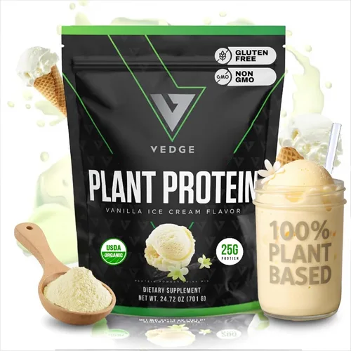 Vista 9 de VEDGE Proteína vegana en polvo – Proteína vegetal en polvo con guisante, calabaza y girasol – USDA orgánico, aminoácidos, sin lácteos, sin gluten