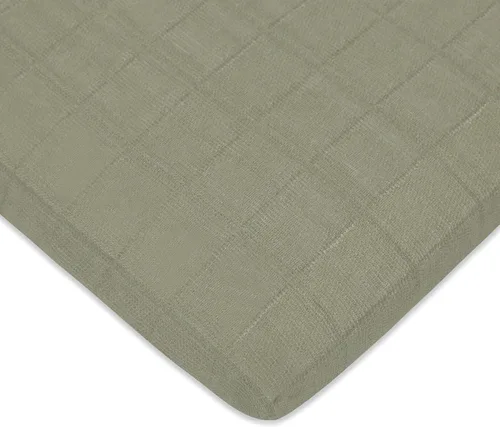 Vista 9 de Babyletto Sábanas de muselina para moisés de bebé para niñas y niños - Certificadas GOTS, funda de algodón orgánico transpirable, ajuste de 360°