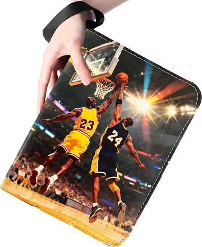 Vista 6 de Carpeta de tarjetas de baloncesto con 400 bolsillos, para coleccionistas de tarjetas, 4 bolsillos con 50 fundas extraíbles Baloncesto de 400