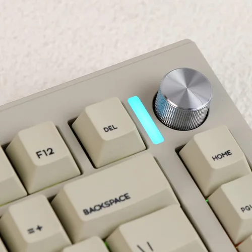 Vista 7 de EPOMAKER CIDOO V75 VIA Teclado mecánico programable, junta de 81 teclas Tri-Mode Bluetooth2.4GhzUSB-C inalámbrico para juegos con LED orientado al