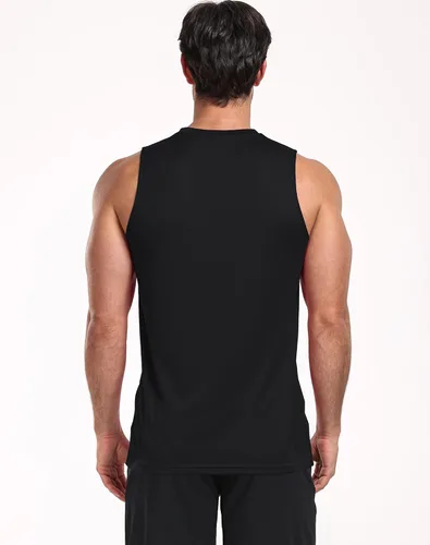 Vista 3 de NELEUS Camiseta sin mangas Dry Fit para hombre 5015 Negro/Negro/Negro