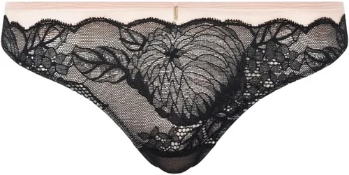 Vista 3 de Chantelle Flores de Medianoche Tanga Negro XS, Negro