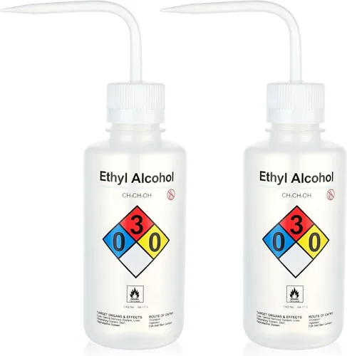 Vista 9 de 2pcs de botellas de lavado de seguridad, vol.16.9 fl oz 17oz, botella de lavado de acetona, material de LDPE, LVM004