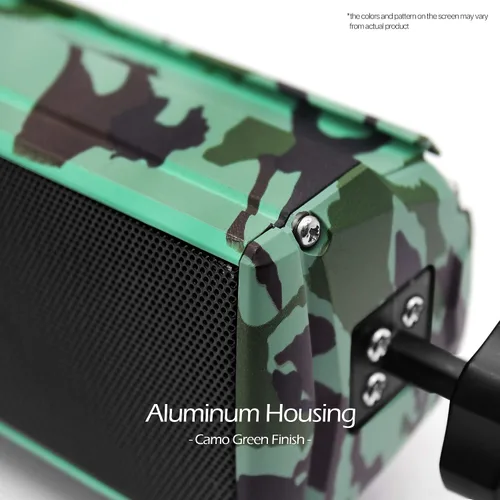 Vista 6 de GoHawk Altavoces de motocicleta Bluetooth impermeables, altavoces de manillar de motocicleta con luz LED, radio AUX/FM/puerto USB para motocicleta