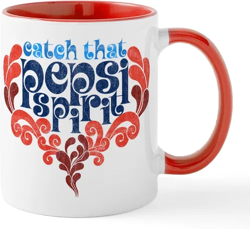 Vista 43 de CafePress Catch That Pepsi Spirit - Taza de café de cerámica (11.0 fl oz)