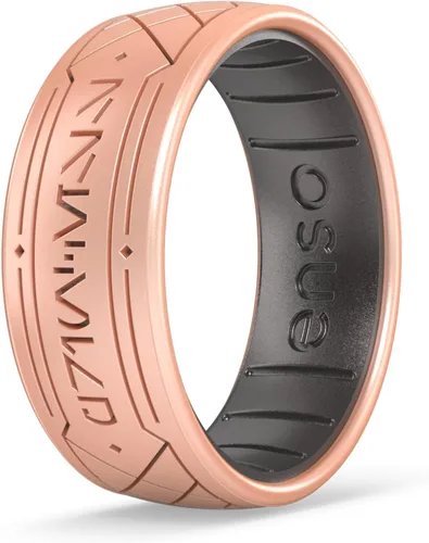 Vista 29 de Enso Rings Anillo de boda de silicona – Diseños grabados de Star Wars – Ajuste cómodo – Hecho en Estados Unidos – Ideal para uso activo