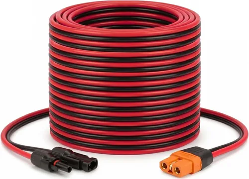 Vista 14 de MOOKEERF Cable solar a XT60i – 2 piezas de panel solar de 2 pies a XT60i adaptador adaptador cable de extensión para estación de energía portátil