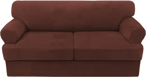 Vista 62 de H.VERSAILTEX Funda para sofá de 2 piezas, fundas para sillón con cojines en forma de T, funda para sofá de terciopelo grueso, protector de muebles