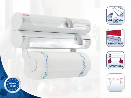 Vista 8 de Leifheit Parat F2 2046398 - Dispensador de plástico, color blanco