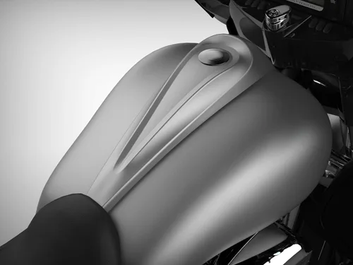 Vista 44 de Fundas de tanque estiradas para whisky ámbar con consola de tablero para Harley Touring Street Glide Road Glide 2014 2015 2016 2017 2018 2019 2020