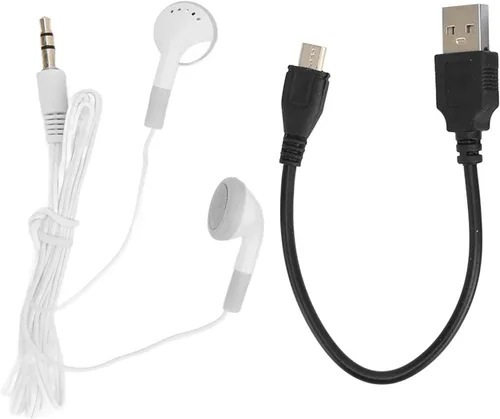 Vista 6 de LICAEVEY Reproductor MP3 Bluetooth ultrafino de 1.8 pulgadas con pantalla LCD, memoria expandible a 64 GB, reproductor de música portátil