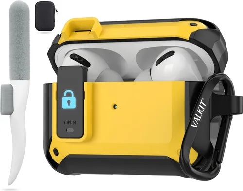 Vista 15 de for Airpods Pro 2 Case Cover with Magnetic Lock Lid, Black