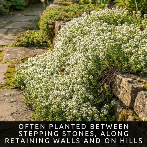 Vista 3 de White Alyssum - Semillas de trébol para plantar, cubierta de suelo rastrero, alfombra de nieve, tomillo blanco - Lobularia maritima (100 semillas)
