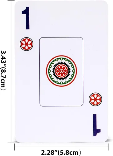 Vista 7 de Yellow Mountain Imports American Mahjong - Juego de 178 cartas Rojo