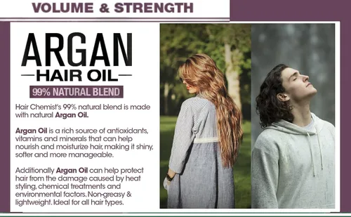Vista 9 de Hair Chemist Aceite para el cabello Volumen y Fuerza - Aceite de Argán 7.1 oz.