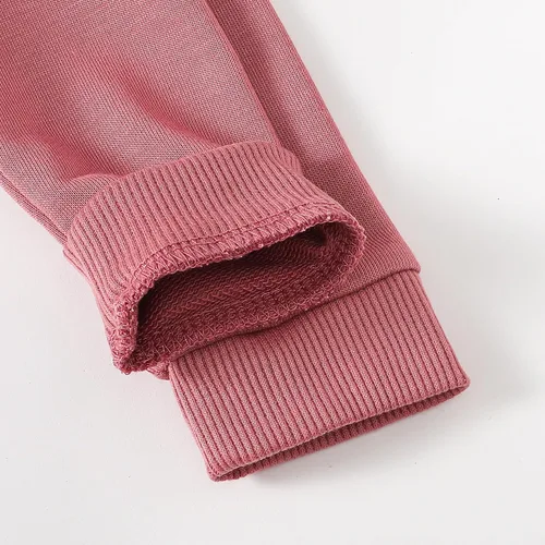 Vista 3 de Conjunto de sudadera con capucha y cremallera de 2 piezas para bebés, niñas y niños pequeños