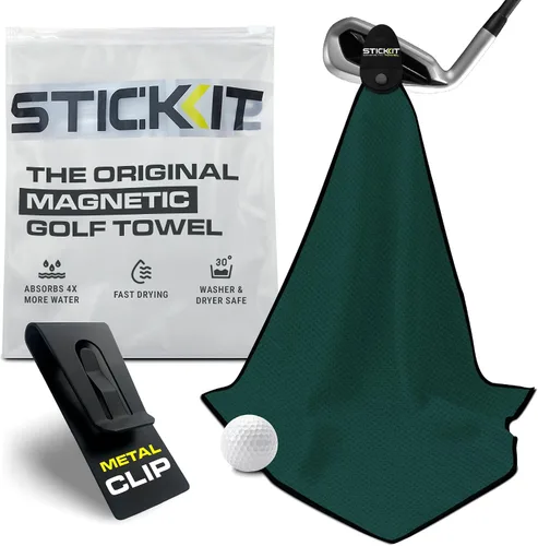 Vista 15 de STICKIT Toalla de golf magnética - Toalla de golf con tejido de gofre - 29
