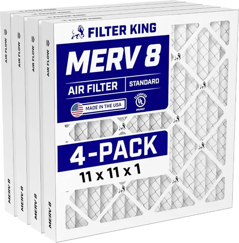Vista 25 de Filter King Filtro de aire 6x6x1 Paquete de 4 Filtros plisados MERV 8 HVAC para horno A/C Fabricado en Estados Unidos Tamaño real: 5.5 x 5.5