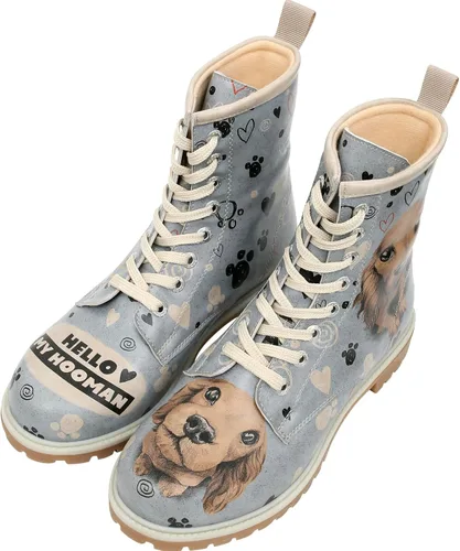 Vista 2 de DOGO Botas largas para mujer botas de invierno de cuero vegano y diseño único para mujer, botas cómodas y elegantes para mujer