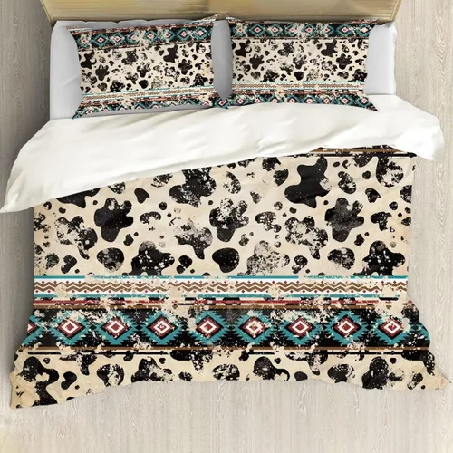 Vista 35 de ZFRXIGN Southwester - Juego de ropa de cama para mujeres y hombres, funda de edredón de estilo indio nativo americano, tamaño individual, 1 funda