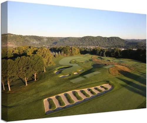 Vista 34 de chenchenArt Augusta - Arte de pared para campo de golf nacional Augusta, campo de golf de 12 hoyos, arte de pared para sala de estar, dormitorio