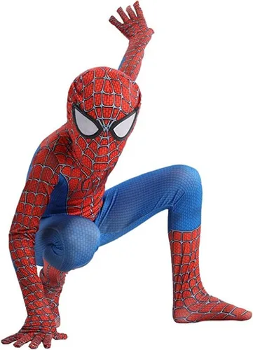 Vista 5 de FXBCOS Disfraz de Spider Zentai de elastano, disfraz de Halloween