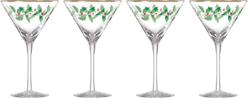 Vista 14 de Lenox 849606 Holiday - Juego de vasos de 4 piezas para bebidas heladas, vajilla navideña, alojamiento