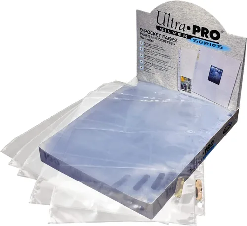 Vista 6 de Ultra Pro, 9 páginas de bolsillo serie Silver para tarjetas tamaño estándar, Azul, Estándar