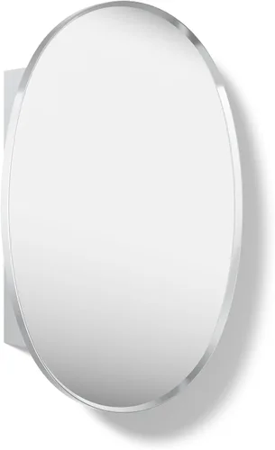 Vista 14 de Kohler 35573-BNL Verdera® - Espejo de gabinete de medicina enmarcado, diseño cápsula, interior espejado, gabinete de baño, estantes de vidrio