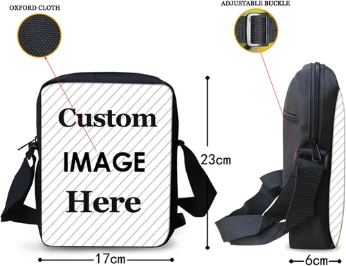 Vista 3 de HUGS IDEA Bolso bandolera pequeño con cara de animales, Gato negro