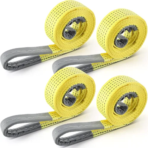 Vista 12 de [Usado] 4 piezas de correas de eslinga de elevación correas de eslinga web resistentes de poliéster y nailon para uso en automóviles al aire libre