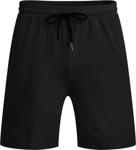 Vista 3 de COOFANDY - Paquete de 2pantalones cortos de entrenamiento para hombre, diseño con bolsillos, de secado rápido, para fisicoculturismo, levantamiento