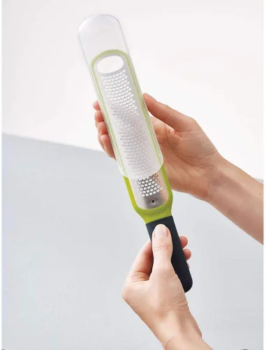 Vista 2 de Joseph Joseph 20049 Handi-Zest - Zester multifunción con limpiador de cuchilla, color verde