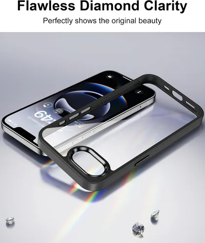 Vista 306 de HOOMIL Funda para iPhone 7 Plus/iPhone 8 Plus de 5.5 Pulgadas, sin amarillamiento, protección contra caídas, cubierta trasera dura transparente
