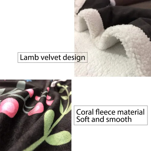 Vista 7 de Chic D Sherpa Manta de cama (fleece) Día de San Valentín Sweetheart, ultra suave, manta para sofá para mujeres/niños, color rosa y blanco