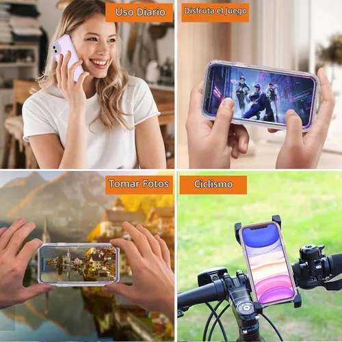 Vista 2 de Lifedance Nuevo para iPhone 11, Funda Protectora Completa y Resistente con Protector de Pantalla Integrado, Protección contra Caídas de 10 Pies