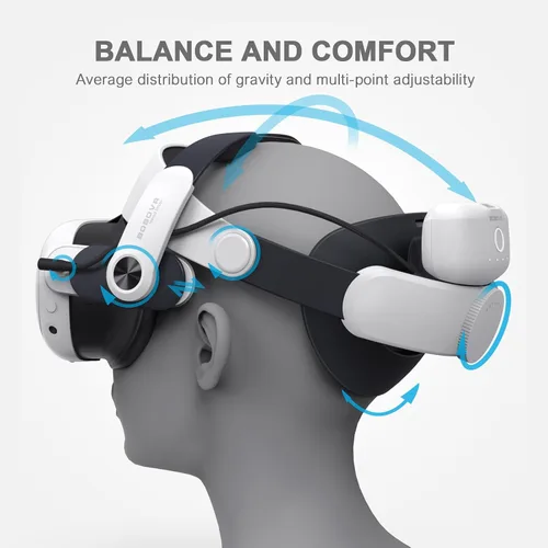 Vista 2 de BOBOVR M3 Pro Battery Pack Head Strap Accessories, Reduce Facial Stress,Magnetic Battery Swap Design,Compatible with Meta Quest 3