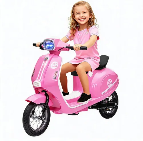 Vista 10 de Motocicleta eléctrica para niños de 24 V, juguete de paseo de 350 W Beige