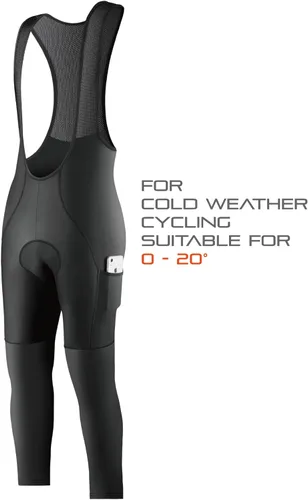 Vista 2 de CEROTIPOLAR Medias térmicas de forro polar, baberos, pantalones de ciclismo para otoño e invierno frío