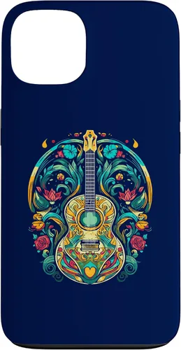 Vista 7 de Funda para iPhone 16 para guitarra abstracta, decoración artística, amante de la música