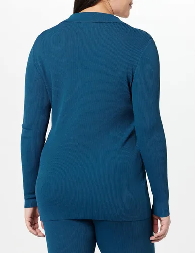 Vista 6 de The Drop Suéter con botones de canalé Constance para mujer
