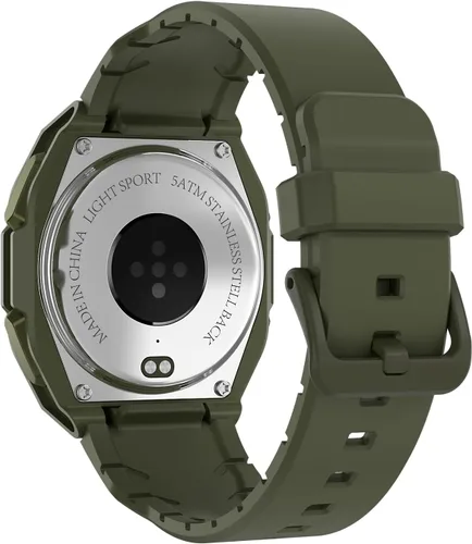 Vista 4 de Easfone B3 Sport Smart Watch, reloj de fitness AMOLED de 1.28 pulgadas con frecuencia cardíaca/sueño/impermeabilidad IP68/más de 120 modos Verde