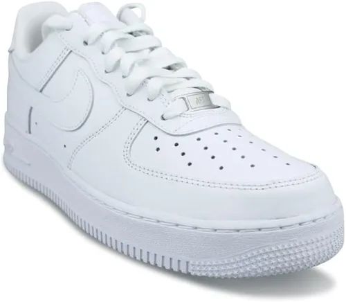 Vista 3 de Nike Air Force 1 '07 - Tenis de baloncesto para hombre, blanco, azul (WhiteMedium Blue)